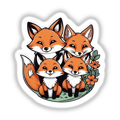 Cute Fox Family
