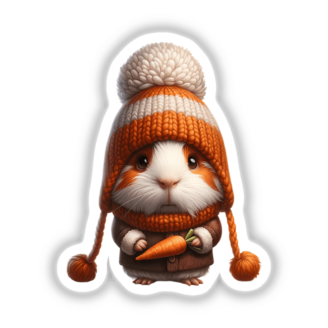 Guinea Pig Gnome with Carrot