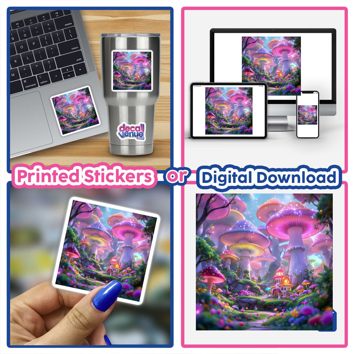 Mystical Mushroom Forest Glow