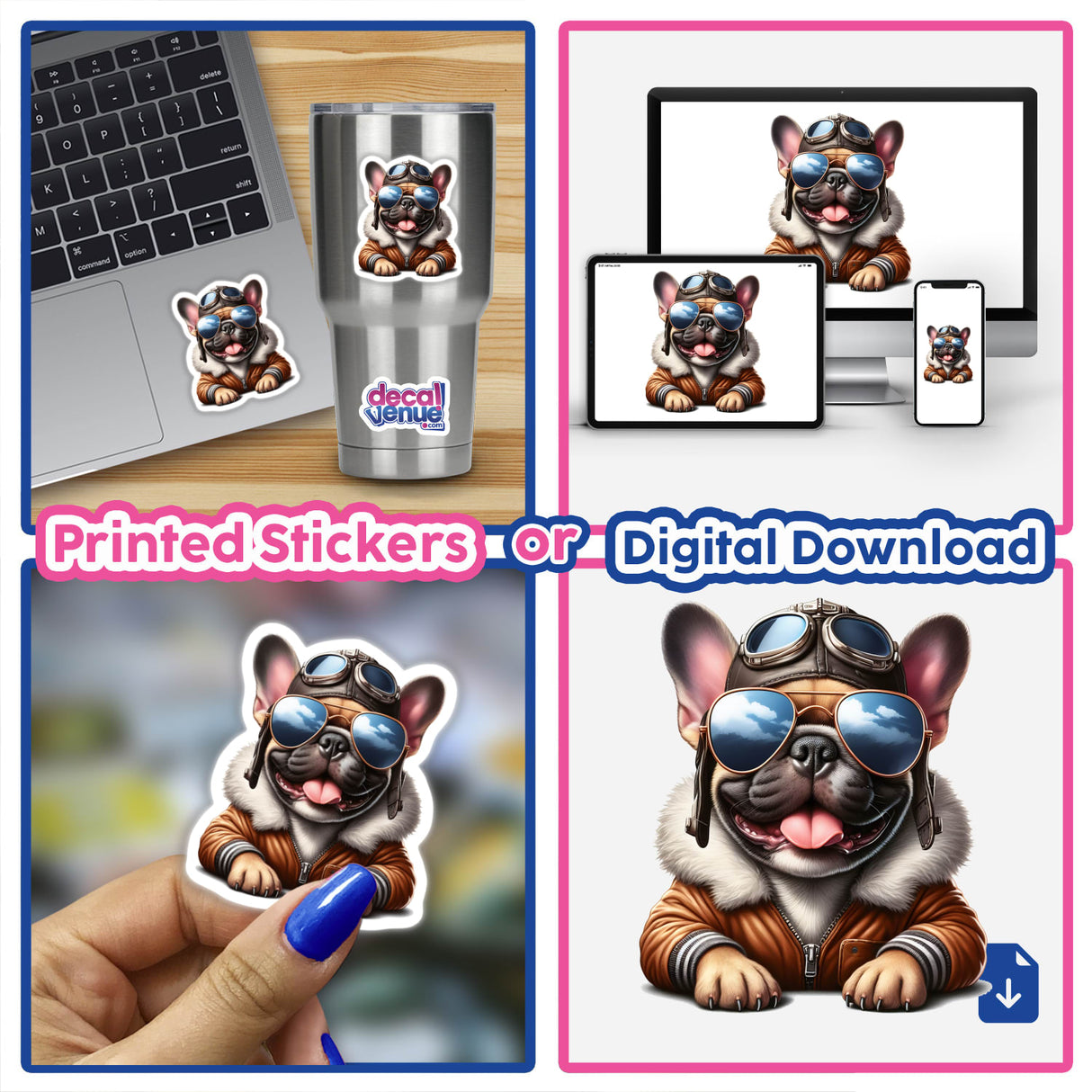 Frenchie French Bulldog Aviator Pilot