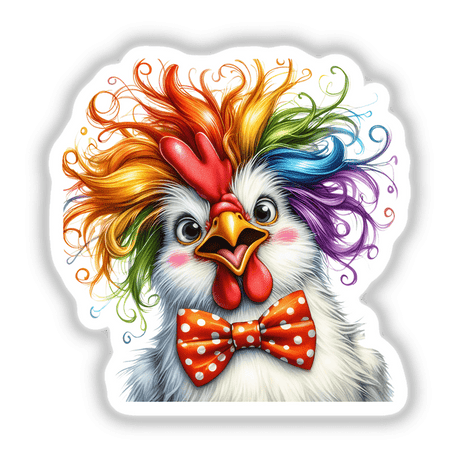 Crazy Hair Chicken w/ Bowtie