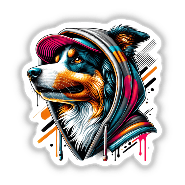 Australian Shepherd Dog Hoodie Urban Vibes