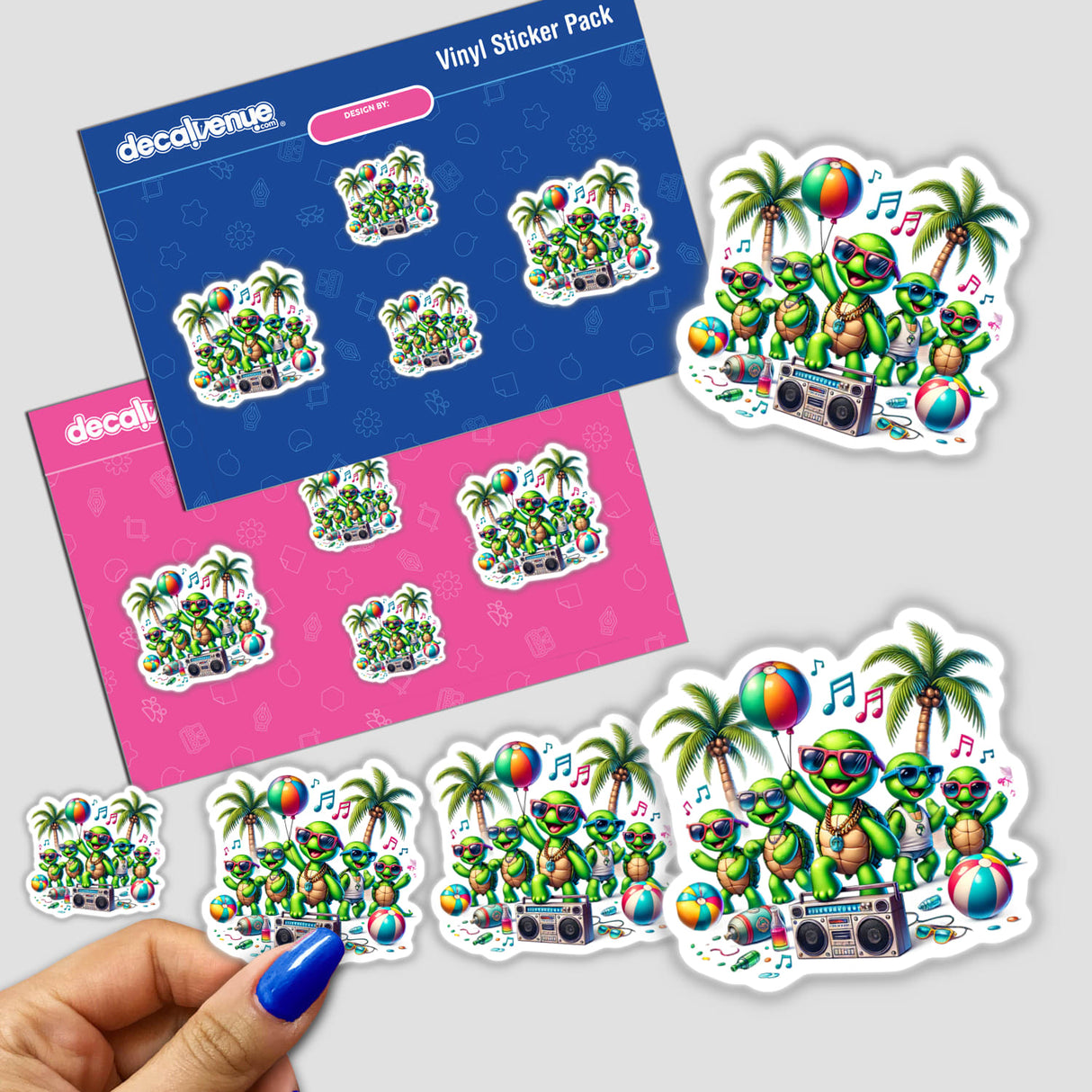 Turtles Having a Beach Party