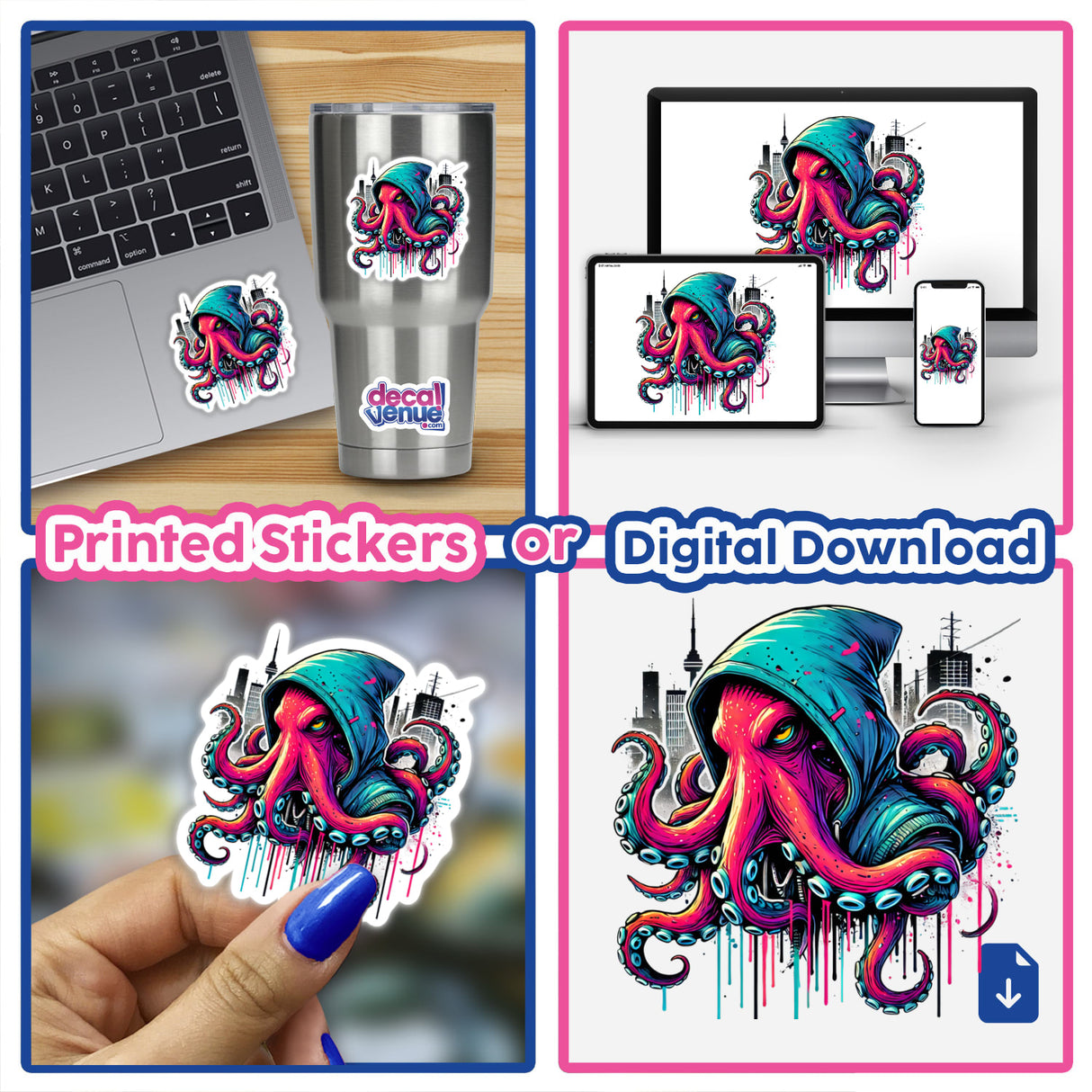 Octopus Hoodie Urban Vibes