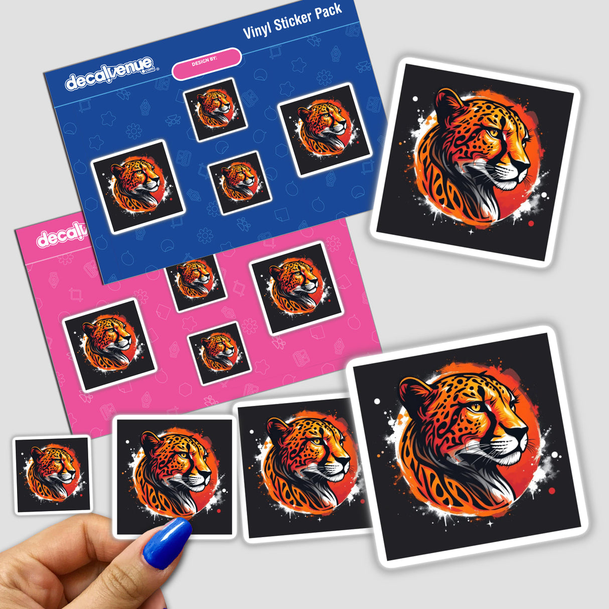 Fiery Leopard Portrait