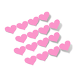 Pink Hearts Vinyl Wall Decals