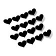 Black Hearts Vinyl Wall Decals