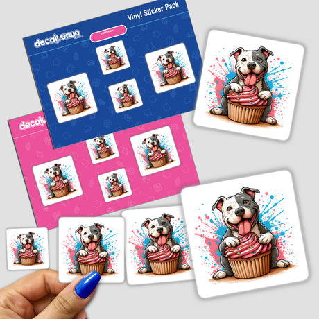 Happy Birthday Cupcake Pitbull Dog