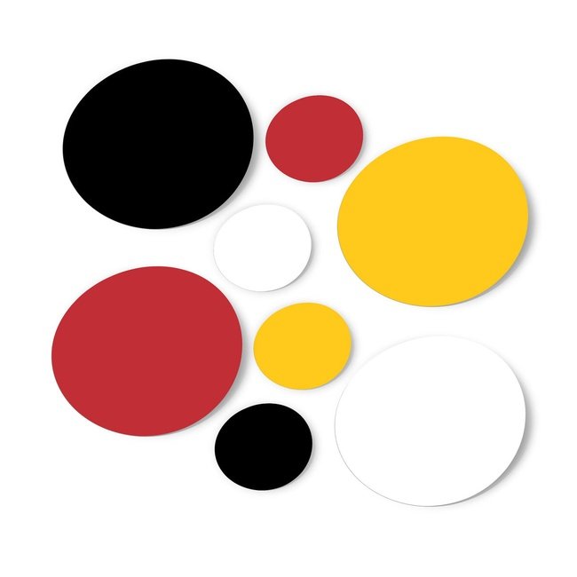 Colorful Polka Dot Circles Wall Decals