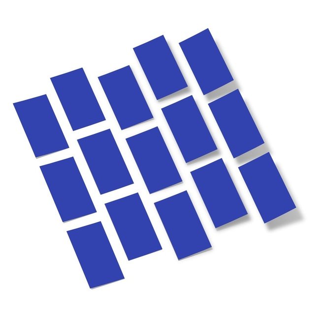 Blue Rectangles Vinyl Wall Decals