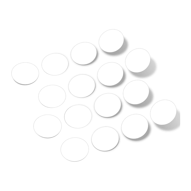 White Polka Dot Circles Wall Decals - Decorative vinyl stickers for customized wall art