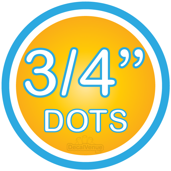 3/4 inch Polka Dot Circles Wall Decals by Decal Venue Decal Venue