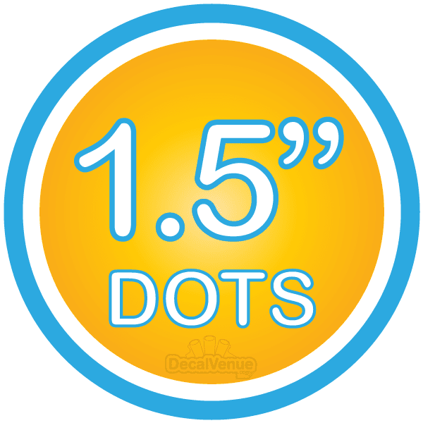 1.5 inch Polka Dot Circles Wall Decals from Decal Venue