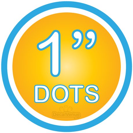 1-inch Polka Dot Circles Wall Decals from Decal Venue