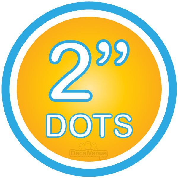 2-inch Polka Dot Circles Wall Decals by Decal Venue