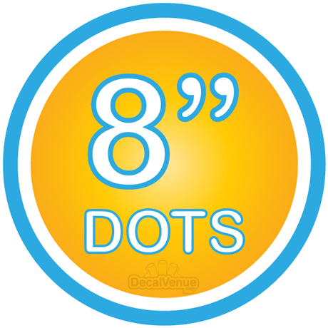 8-inch Polka Dot Circles Wall Decals from Decal Venue