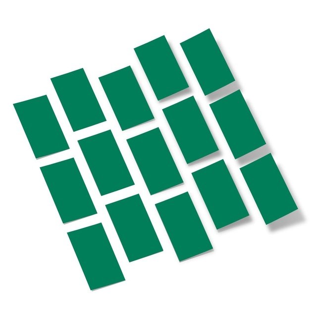 Green Rectangles Vinyl Wall Decals
