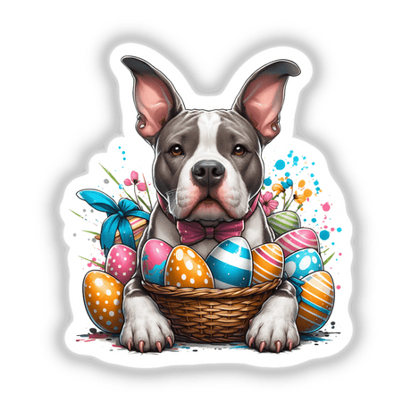 Easter Egg Takeover Pitbull Dog