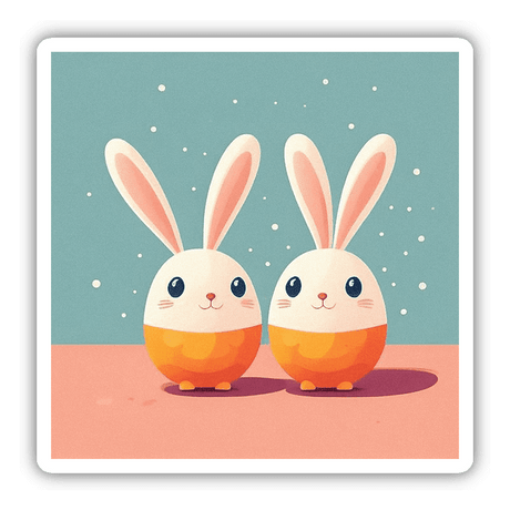 “Twin Easter Egg Bunnies”
