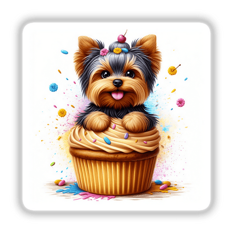 Yorkie in a Cupcake
