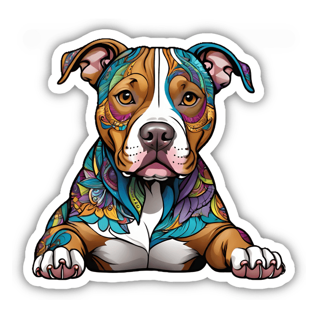 Aztec Pattern Pitbull