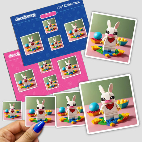 Brick Toys “Masked Bunny rabbit with Easter Eggs”