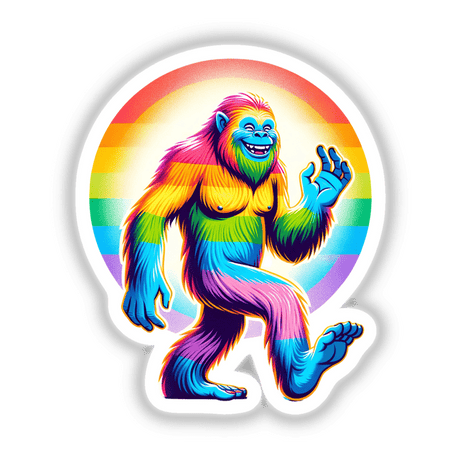 Rainbow Colored Sasquatch