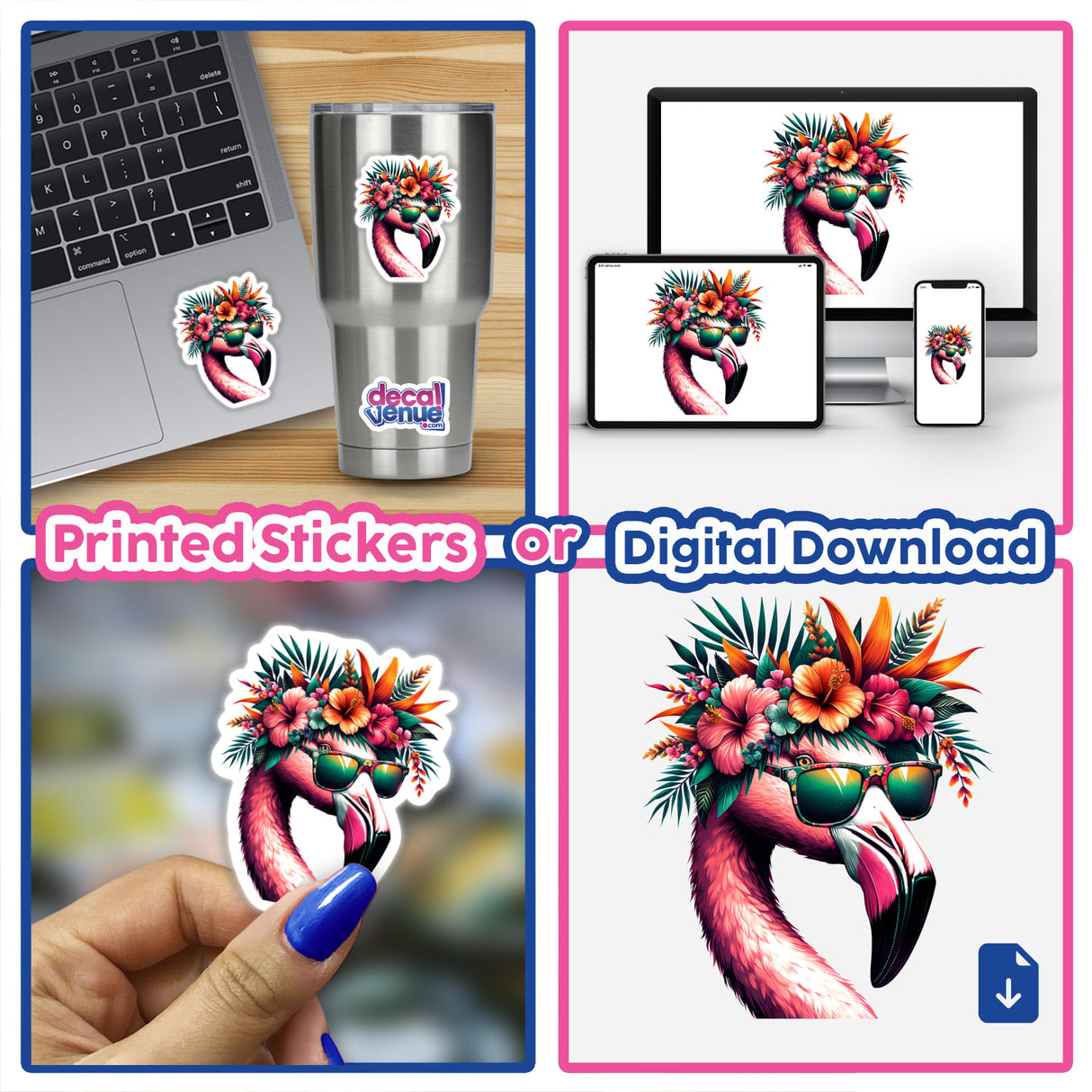 Tropical Vibes Flamingo