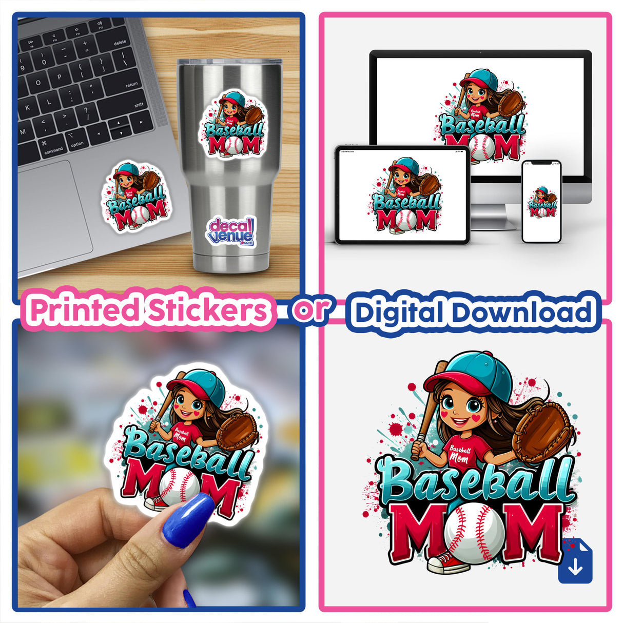 Baseball Mom Paint Splash