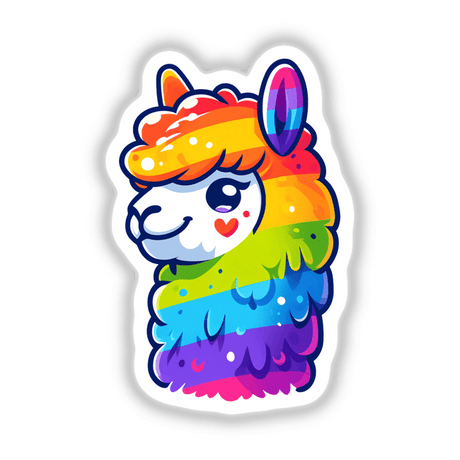 Alpaca Colorful Rainbow Pride