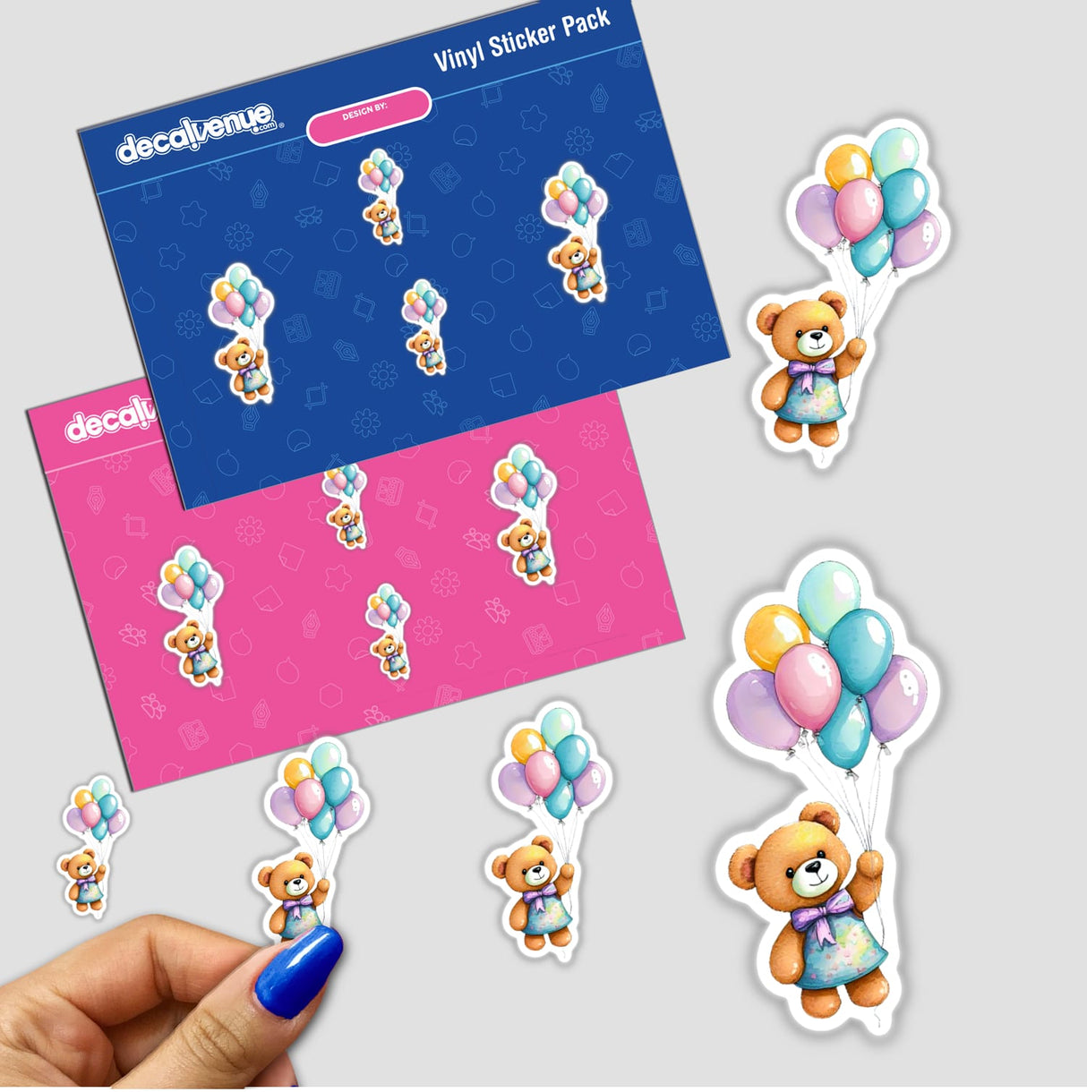 Teddy bear and balloons