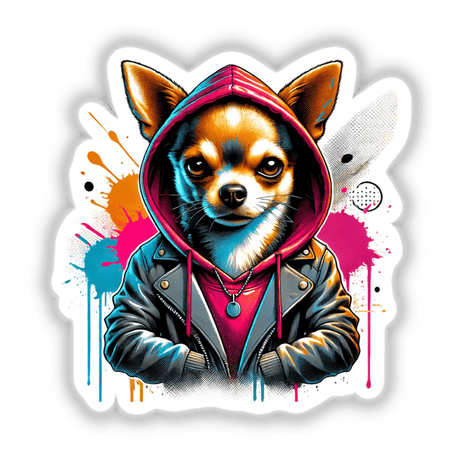 Chihuahua Dog Hoodie Urban Vibes