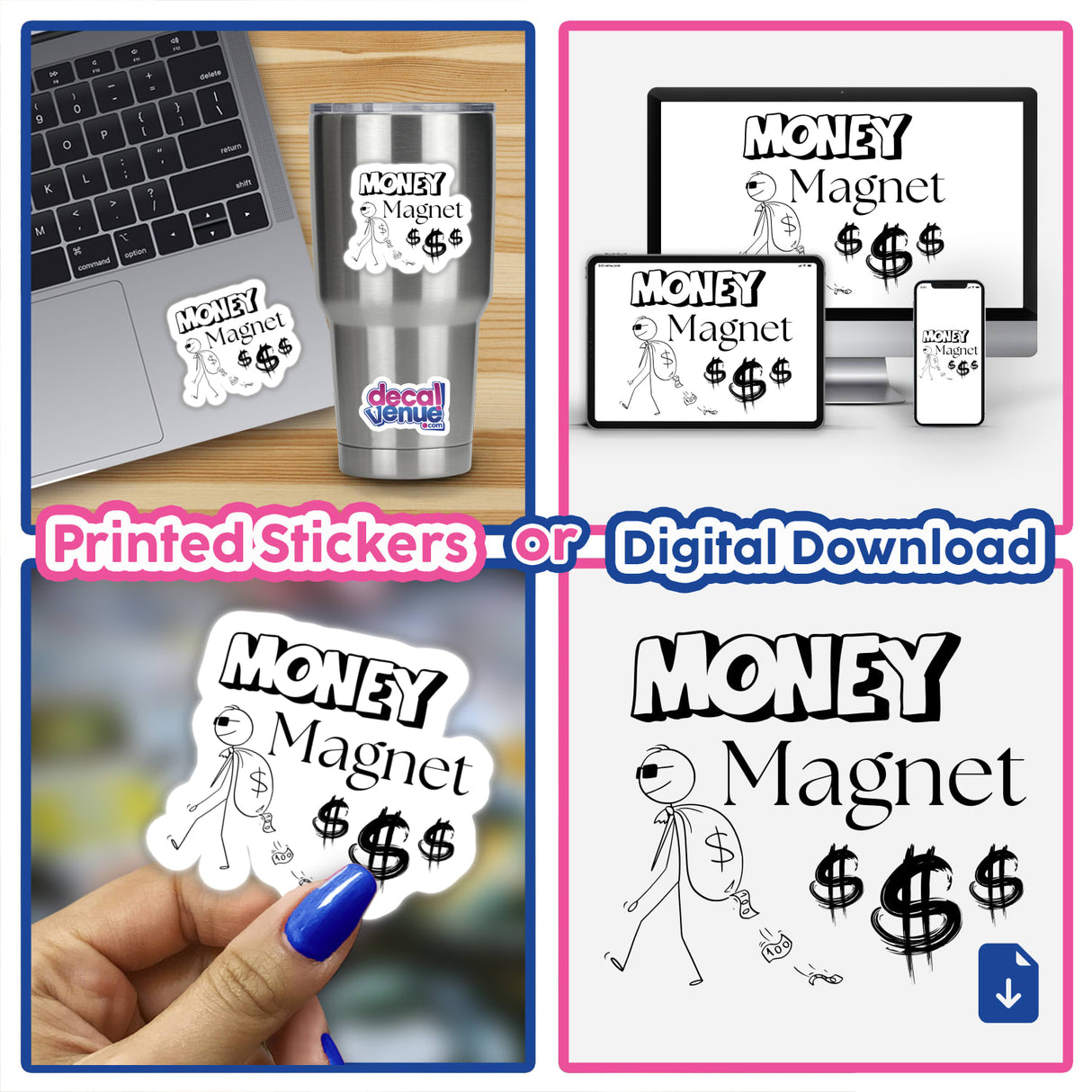 money magnet stickman 2