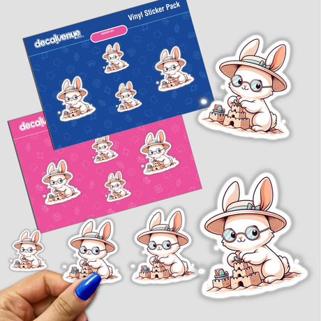 Cute Bunny in Beach Hat