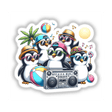 Penguin Beach Party Sunglasses Boombox