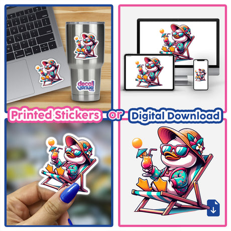 Duck Sunbathing Beach Chair