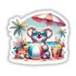 Koala Holding Beach Ball Summer Vibes