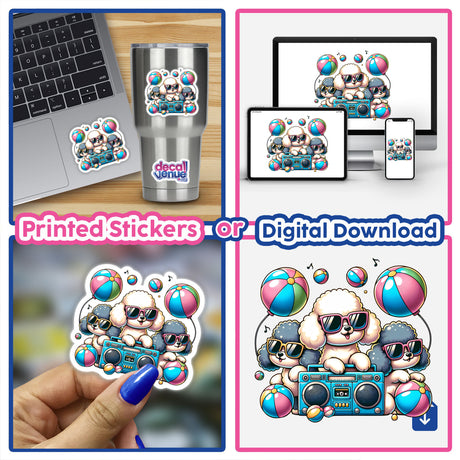 Poodle Dog Summer Beach Party