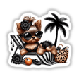Sassy Yorkie Dog Leopard Print
