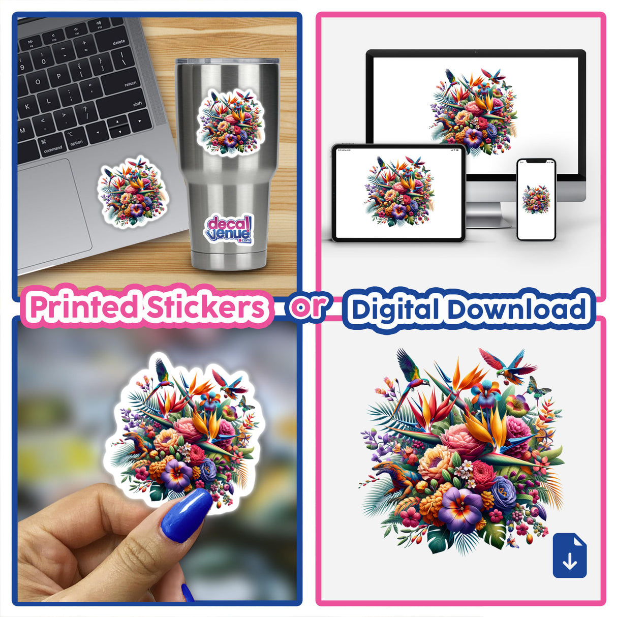 Tropical Flora Exotic Animal Flower Bouquet