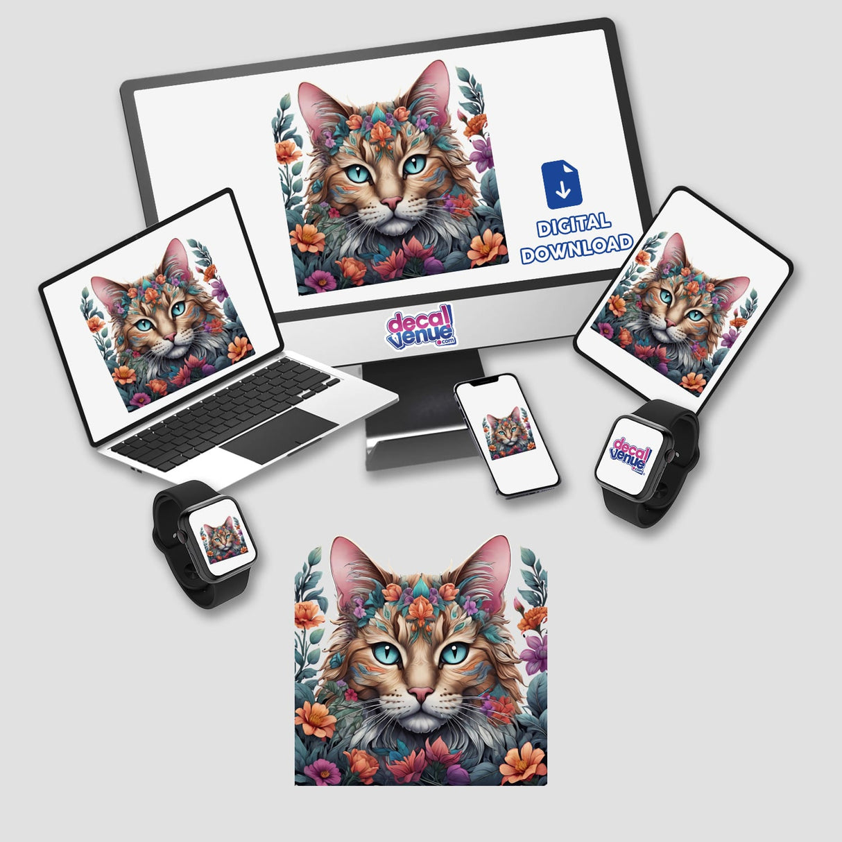 Floral Cat PA21