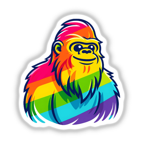 Sasquatch Bigfoot Rainbow Pride