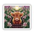 Highland Cow Lily Garden