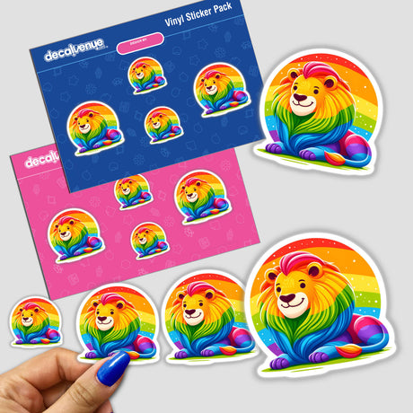 Lion Colorful Rainbow Pride