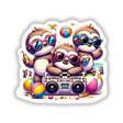 Sloth Beach Party Sunglasses Boombox