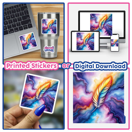 Feather Alcohol Ink Design