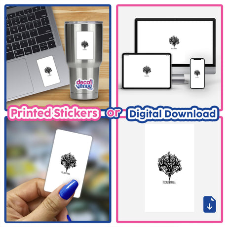 Forgotten Apparitions design showcased as vinyl stickers and digital artwork, depicting ethereal, transient forms to symbolize fleeting memories, available at Decal Venue.