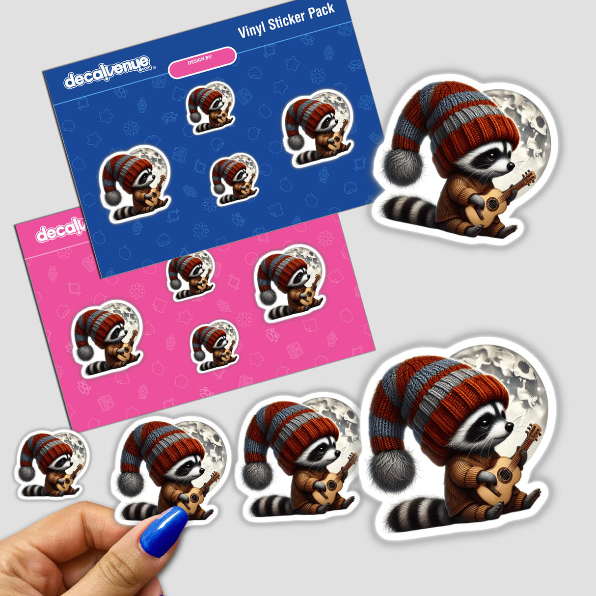 Raccoon Gnome Playing Guitar