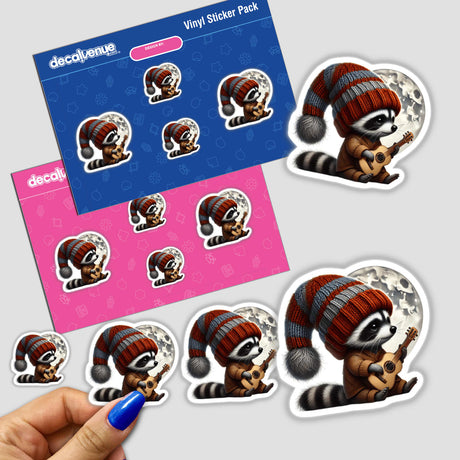 Raccoon Gnome Playing Guitar