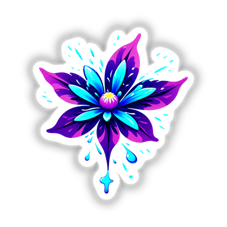 A Colorful Spring Flower, showcasing a vibrant artistic design, available as a sticker or digital artwork from Decal Venue, ideal for those seeking unique vinyl decals and creative digital art.